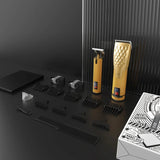 Resuxi 652 Professional High Power Clipper Set for Men Barber Rechargeable Hair Salon T Blade Trimmer hine Tools