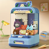 Mini Claw Machine For Kids - Arcade Claw Game Machine, 6 Mini Plush Toys,