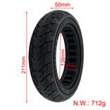 Electric Scooter Solid Tire Roads Black Parts Replacement Weight 720g 8.5 Inch Tubeless High Quality Brand New