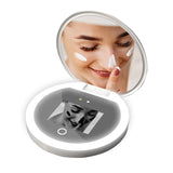 Intelligent sunscreen UV makeup mirror handheld LED beauty mirror portable charging eye protection USB