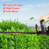 21V Bush Electric Pruning 21 Inch Dual-Action Blade Cordless Hedge Trimmer for Shrub Branch and Lawn