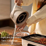 Adjustable Angle Portable USB Rechargeable Mini Range Hood for Kitchen Desktop, Indoor BBQ & Hot Pot