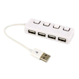 4 Ports Usb 2.0 Adapter High Speed Multiple Hub Power With Independent Switch