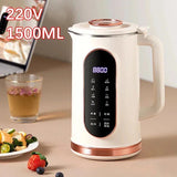220V 1.5L Soybean Milk Electric Juicer Blender Mixer Wall Breaking 10-leaf Blade Intelligence Breakfast hine