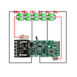 10-Core Case For Milwaukee M18 18V Li-ion Battery Plastic Shell DIY Box With PCB Board Charging Protection (No Battery)