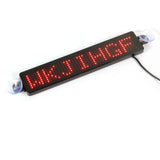 12V Car Programmable Sign Moving Scrolg Message Board Screen Mini LED HD Text Digits Pattern Display