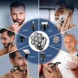 Resuxi LK-8730 Shaver for Men Beard Razor 7D ating 7 Blade Heads Electric Nose Hair Trimmer