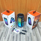 Family K Song Bluetooth Speaker Portable Column RGB Atmosphere Lamp Audio Boombox Outdoor Waterproof Subwoofer with Mic Hot Sale