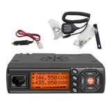 BJ-218 Automobile Mobile Radio Double Display Multi-modes Adjustable Programmable DC 12V/13.8V Two-Way Radios with Cooling Fan