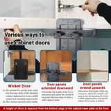 Versatile Mounting Jig Cabinet Door Installation Positioner with Handle Woodworking Tool for Effortless Alignment