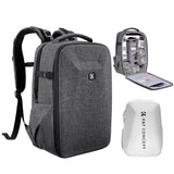 Backpack Hardshell DSLR 22L Large Capacity Camera Case Waterproof Bag with 15.6 Inch Laptop Compartment