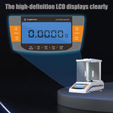 Laboratory Analytical 0.1mg/0.0001g Digital Scale Electronic Balance 220g with Windshield and Calibration Weight