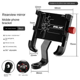 ESLNF Bicycle Mobile Phone Stand Aluminum Alloy Mountain Bike Anti-Shake Shock Absorption Navigation Bracket