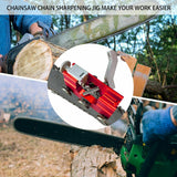 Aluminum Chainsaw Sharpener Portable Chain Saw Chain Saw Sharpener Sharpener with 2pcs Stone Grinders Drill Sharpener