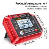 Ground Resistance MH12 Insulation Resistance Meter Voltmeter Ohm Voltage Tester Digital Meter Digital Megohmmeter