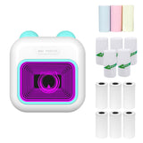 M10 Mini Pocket Thermal Instant Photo Printer 7-Color LED Light Label Maker hine BT Wireless Connect Compatible Android iOS