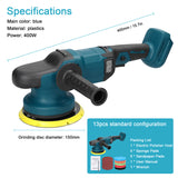 Cordless Wood Grinder 6 Speed Orbital Sander 150mm Brushless Motor Wa Polishing Grinding Sanding hine