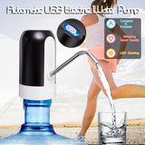 1pc, 18.93 L Water Dispenser, USB Charging Universal Fit Water Bottle Pump For Drinking Water Portable Automatic Electric Pump Switch For 7.57 - 18.93 L Jugs,  For RV Outdoor Camping Picnic Office Travel Home Office School