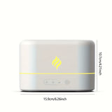 1pc Cool Mist Humidifier 250ml New Simulation Flame Ultrasonic Humidifier, Portable Cool Mist Usb Led Change Color Room H2o Air 7 Colors Fire Flame Humidifier Aroma Essential Oil Diffuser Humidifier