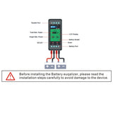 H ELTEC AUTOMATION 12V Lead Acid Battery Equalizer 10A Active BaLipo/Lifepo4 Connected in Parallel Series LCD Meter
