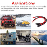 2pcs 30cm 10AWG Quick Connector Disconnect Automotive Extension Cable Solar Panel SAE Plug