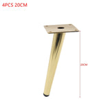 4PCS Furniture Table Legs 12/15/20/25/30CM Metal Tapered Sofa Cupboard Cabinet Chair Sloping Feet Use To Table Chair Furniture