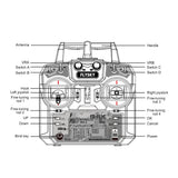 Flysky FS-i6X 2.4GHz 10CH AFHDS 2A Transmitter with FS-iA6B Receiver for RC Drone Airplane Helicopter