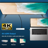 Type C To 2 HDMI-compatible Dual Monitor with Gigabit RJ45 USB HUB PD 3.5mm SD/TF USB-C Data Transmission Adapter