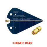 1300MHz-10GHz Mini Log Periodic Antenna HT5, 6-9dB Gain,Horizontal/Vertical Polarization,VSWR＜1.5,SMA-Female,For Radar Radio