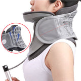 1 pc Traction Device, Adjustable Ergonomic Stretcher,Cervical Spine Alignment Neck Brace With Airbag Support
