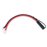 10AWG 30CM To O Ring Terminal Harness 2 Pin Quick Disconnect Plug SAE Connection Motorcycle, Car, Tractor -60 - 200 Celsius