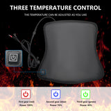 Cushion 12V Electric Heated Seat Pad for Motorcycle Waterproof 3 Levels Intelligent Temperature Control