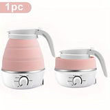 1pc 500ml Travel Electric Kettle Small Stainless Steel Portable Electric Kettle For Boiling Water Travel Tea Kettle Automatic