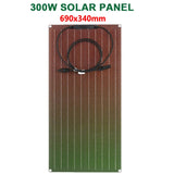 600W/300W Solar Panel Kit - 18V Flexible Monocrystalline Solar Cell Battery Charger for Outdoor, Phone, Camping, Yacht, Car, RV, Boat
