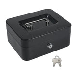 Cash with Detachable Tray 2 Keys Included Money Saving Box Coin Storage Receipts and Valuables Safe Lock Grocery Store