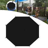 Sunshade Only 16ft Protective Top Tearproof Black Trampoe Sun Protection Cover