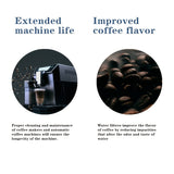 4pcs/pack Coffee Machine Cartridge Filter Coconut Shell Activated Carbon Cartridge Replacement Cartridge
