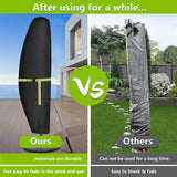 1 Set 420D Waterproof Outdoor Parasol Cover Fits Cantilever Offset Umbrella 210 45 X 72/32 Cm