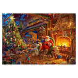 Santa Claus With Tree 1000 Piece Christmas Jigsaw Puzzles Family Funny Decompression Games Durable