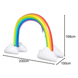 Inflatable Rainbow PVC Lawn Sprinkler Bridge - For Outdoor Fun