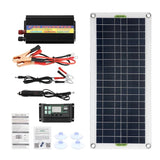 220V Solar Power System 30W Solars Panel+1000W Inverter with Controller USB Charging Kit for Home Grid Camping Hiking, Traveg