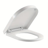 1pc Toilet Seat Cover, Bathroom Soft Close Elongated U Shape Toilet Bowl Lid, PP Thickened Toilet Cover