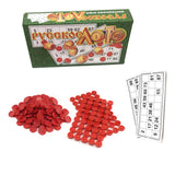 Set Russian Lotto Board Games Family Game Wooden Barrels Loteria Cards Bingo Toys Chips