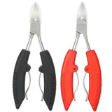 Professional Cuticle Scissors Fingernail Toenail Thick Ingrown Toe Nail Clippers Pliers Pedicure Tool Non-Slip Handle Durable