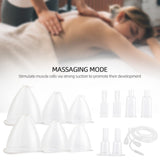 24 Blue Cups Massage BBL Suction Cup Device - Buttock Lifting & Breast Enlargement Vacuum Therapy