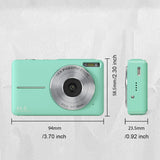 Long-lasting Battery Life Reliable Household One Click Lock For Beautiful Moments High-definition Digital Camera green