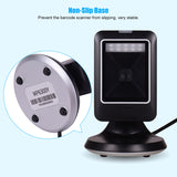 MP6300Y 1D/2D/QR Omnidirectional Barcode Scanner USB Wired Bar Code Reader CMOS Image Hand-Free for Supermarket Bootore Retail