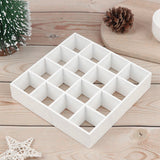 1: 12 Dollhouse Miniature Wood Rack 16 Grid Shees White Storage Shelf Doll House Furniture Decor Easy Install
