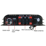 BT-998 12V/220V Mini bluetooth HiFi Power Amplifiers Stereo Car Home Audio Digital Sound Amplifier LCD Display FM SD USB Bass