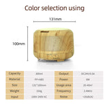Air Humidifier Ultrasonic Aroma Essential Oil 300ML Diffuser Aromatherapy Mist Maker Color LED Lights Portable USB purifier atomizer for Office Home